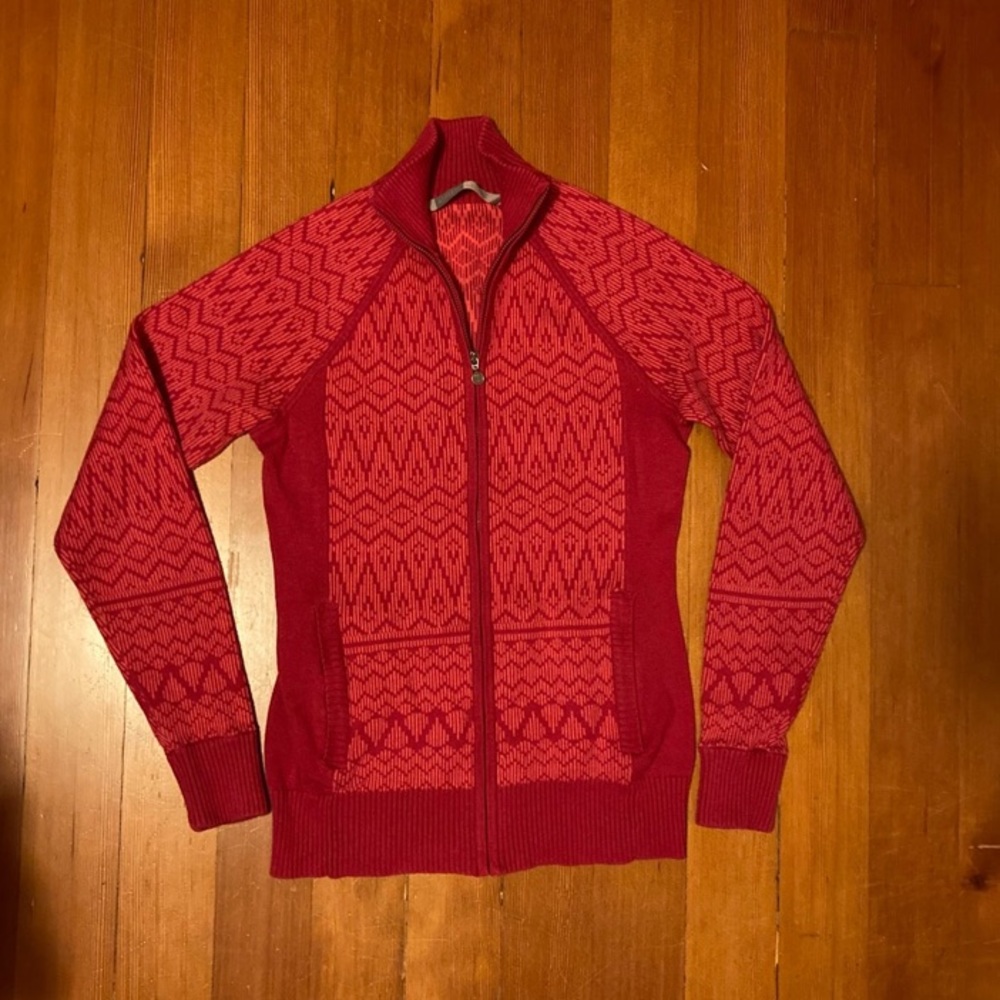 Athleta full zip sweater with pockets size small